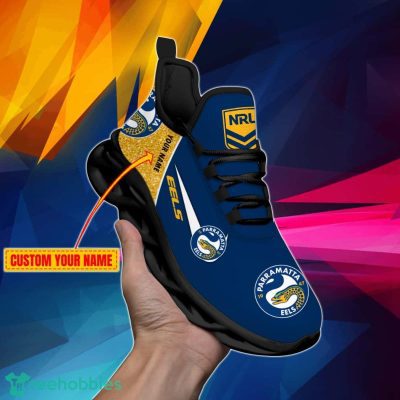 Parramatta Eels NRL Glitter Personalized Max Soul Shoes