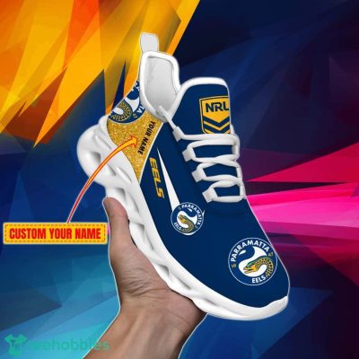 Parramatta Eels NRL Glitter Personalized Max Soul Shoes