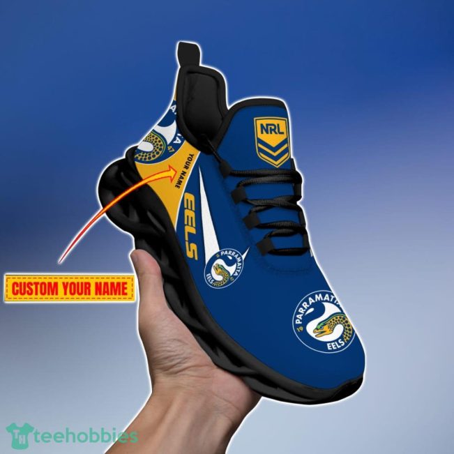 Parramatta Eels Personalized Name NRL Max Soul Shoes Gift Fans