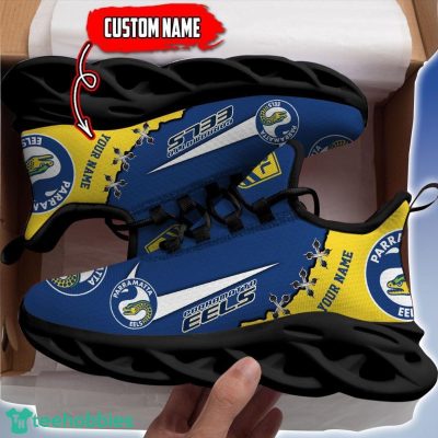 Parramatta Eels Personalized Name NRL Premium Luxury Max Soul Shoes Best Gift For Fans