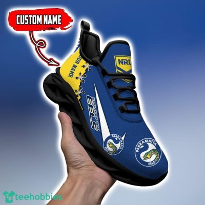Parramatta Eels Personalized Name NRL Premium Luxury Max Soul Shoes Best Gift For Fans