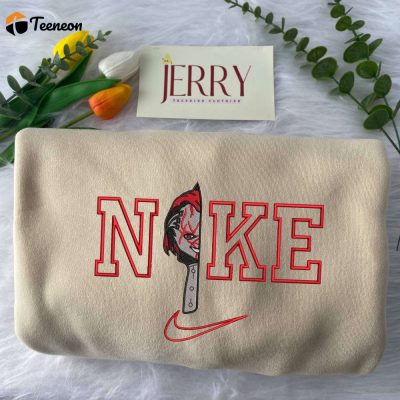 Peekaboo Nightmare Nike Embroidered Sweatshirt| soulcals.com