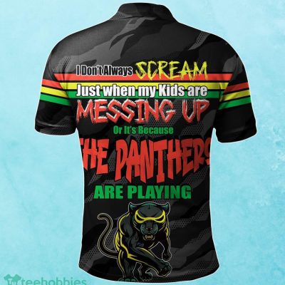 Penrith Panthers Custom Name Father?s Day NRL Custom Polo Shirt Best Gift For Fans