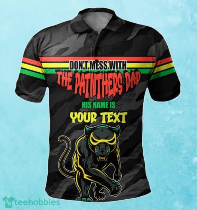 Penrith Panthers Custom Name Father?s Day NRL Custom Polo Shirt Best Gift For Fans