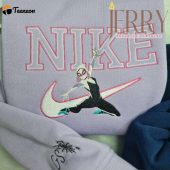 Personalized Gwen Stacy Spider Man Nike Embroidered Sweatshirt, Best Halloween Gift For Couple| soulcals.com