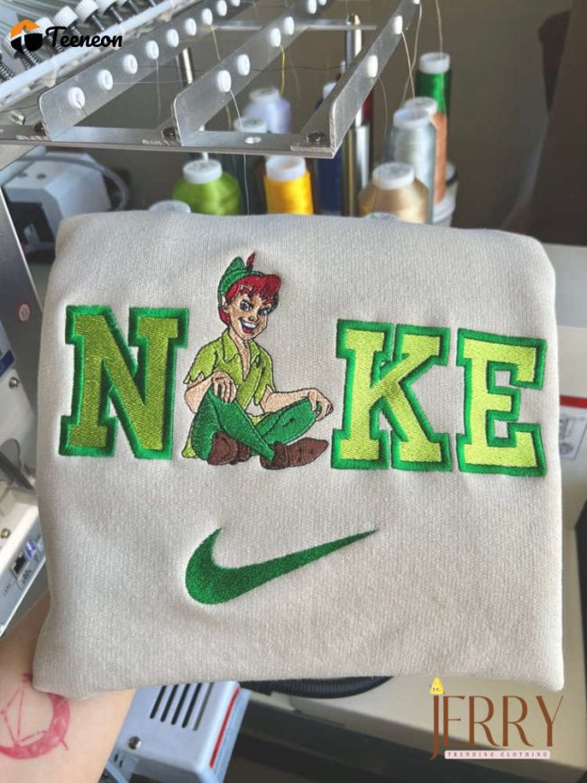 Peter Pan Disney Nike Embroidered Sweatshirt| soulcals.com