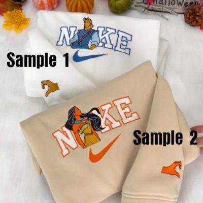 Pocahontas Jumbo and Captain John Smith Nike Embroidered Sweatshirts| soulcals.com