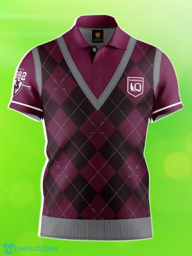 QLD Maroons NRL Fairway Golf Polo Shirt Best Gift Men And Women For Fans