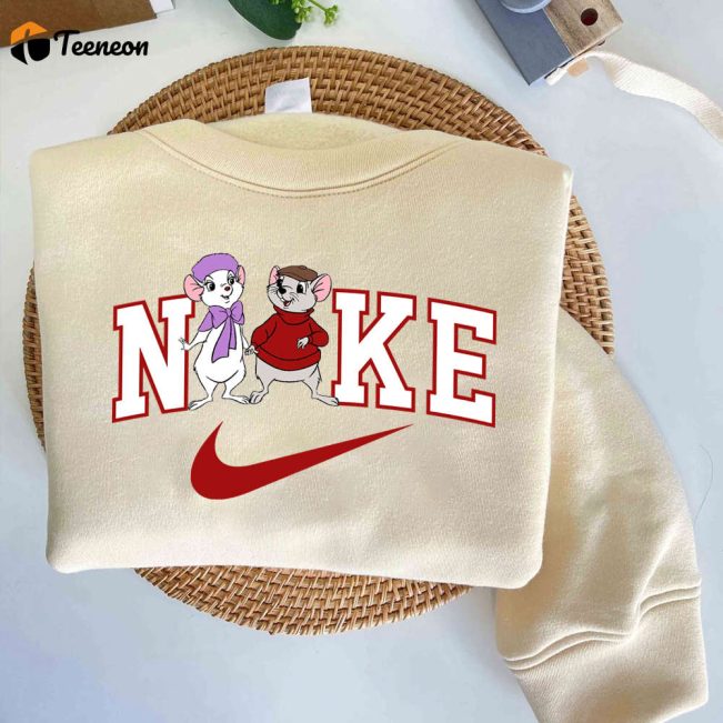 Rescuers Couple Disney Nike Embroidered Sweatshirt| soulcals.com