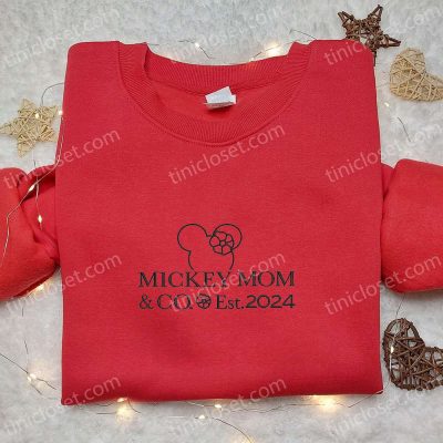 Retro Mickey Mom Embroidered Shirt Disney Characters Mother s Day Gift Ideas | soulcals.com