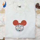 Sally X Mickey The Nightmare Before Christmas Embroidered Shirt Disney Halloween Embroidered Shirt Best Halloween Gift For Family 1.jpg - demo10