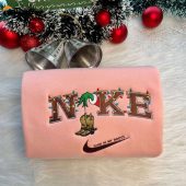 Sand In My Boots Grinch Christmas Morgan Wallen Nike Embroidered Sweatshirt| soulcals.com