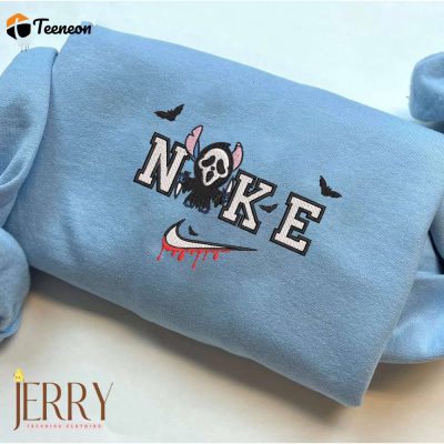 Sceam Stitch Halloween Nike Embroidered Sweatshirt| soulcals.com