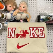 Sebastian The Little Mermaid Disney Nike Embroidered Sweatshirt| soulcals.com