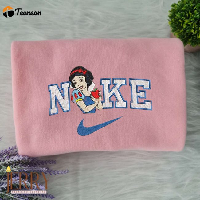 Snow White And Princess Disney Nike Embroidered Sweatshirts| soulcals.com