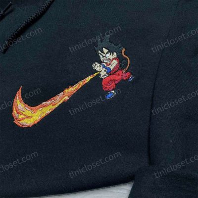 Dragon Ball Songoku Nike Embroidered Shirt Sweatshirt & Hoodie Anime-Inspired Apparel with Unique D Gift for Men Women| soulcals.com