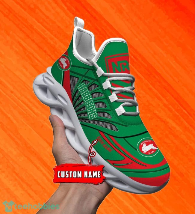 South Sydney Rabbitohs Custom Name NRL Max Soul Shoes Men And Women For Fans