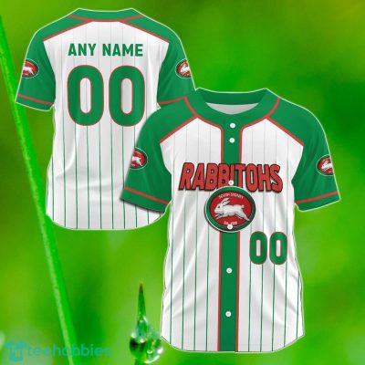 South Sydney Rabbitohs Custom Name & Number NRL Baseball Jersey Best Gift For Men And Women Fans