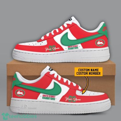 South Sydney Rabbitohs NRL Custom Name And Number Personalized Air Force 1 Sneaker
