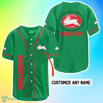 South Sydney Rabbitohs NRL Custom Name Baseball Jersey Best Gift For Men And Women Fans