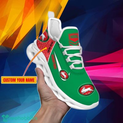 South Sydney Rabbitohs NRL Glitter Personalized Max Soul Shoes