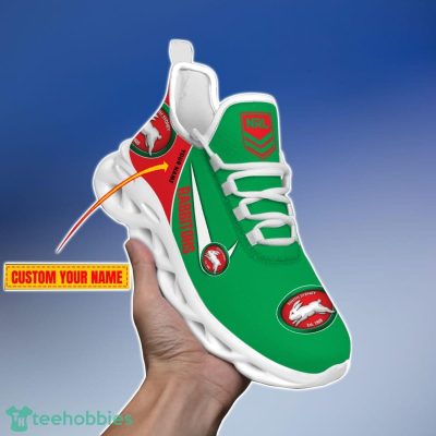 South Sydney Rabbitohs Personalized Name NRL Max Soul Shoes Gift Fans