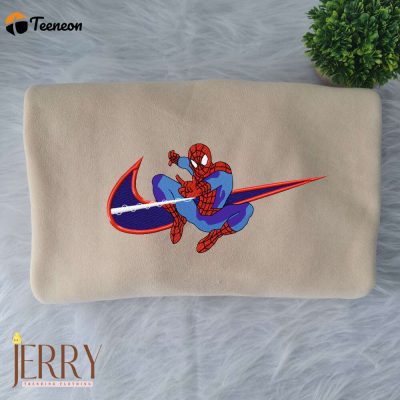 Spiderman Nike Embroidered Sweatshirt| soulcals.com