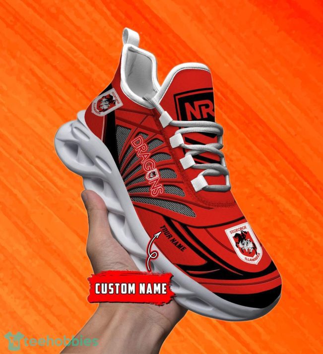 St. George Illawarra Dragons Custom Name NRL Max Soul Shoes Men And Women For Fans