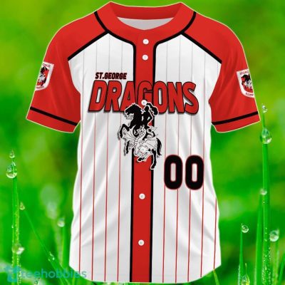 St. George Illawarra Dragons Custom Name & Number NRL Baseball Jersey Best Gift For Men And Women Fans