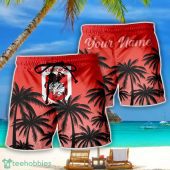 St. George Illawarra Dragons NRL Coconut Pattern Tropical Beach Shorts For Mens Personalized Name