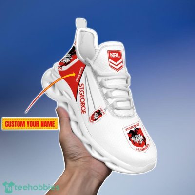 St George Illawarra Dragons Personalized Name NRL Max Soul Shoes Gift Fans
