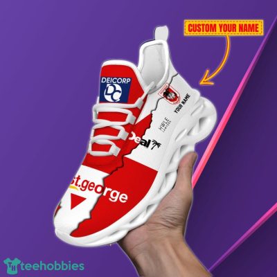 St. George Illawarra Dragons Personalized Name NRL Max Soul Shoes Unique Gift For Fans