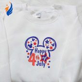 Star Mickey Mouse Happy 4th July Embroidered Shirt Disney Embroidered Shirt Best Patriotic Shirts 1.jpg - demo10