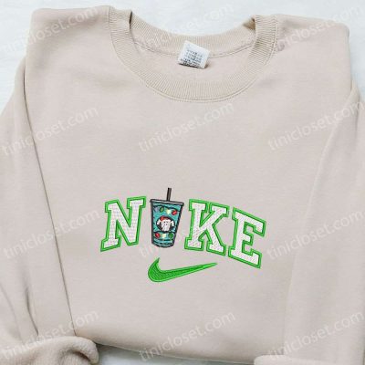 Get F Gift for Men Women with Starbucks x Nike Christmas Cup Embroidered Shirt Hoodie & Sweatshirt| soulcals.com