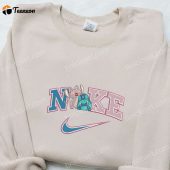 Stitch And Angel Love Hearts X Nike Embroidered Shirt Disney Characters Embroidered Hoodie Valentines Day Embroidered Sweatshirt.jpeg - demo10