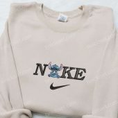 Stitch Drinking Boba X Nike Embroidered Shirt Disney Characters Embroidered Hoodie Nike Inspired Embroidered Sweatshirt 1.jpeg - demo10