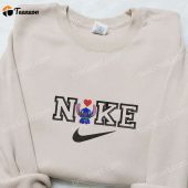 Stitch Heart X Nike Embroidered Shirt Nike Inspired Embroidered Hoodie Valentines Day Embroidered Sweatshirt.jpeg - demo10