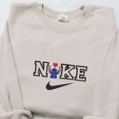 Stitch Heart X Nike Embroidered Shirt Nike Inspired Embroidered Hoodie Valentines Day Embroidered Sweatshirt 4.jpeg - demo10
