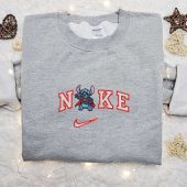 Stitch Superman X Nike Embroidered Shirt Disney Characters Embroidered Hoodie Nike Inspired Embroidered Sweatshirt 5.jpeg - demo10