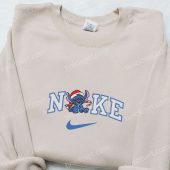 Stitch Xmas X Nike Embroidered Shirt Disney Characters Embroidered Hoodie Christmas Embroidered Sweatshirt 1.jpeg - demo10