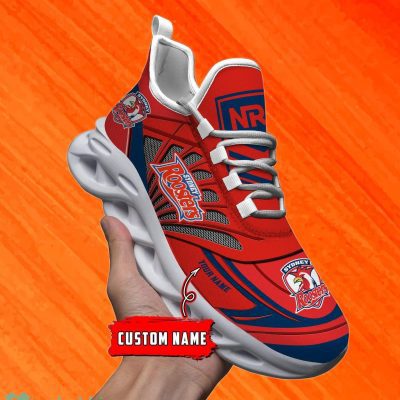 Sydney Roosters Custom Name NRL Max Soul Shoes Men And Women For Fans