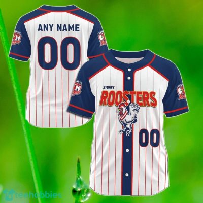 Sydney Roosters Custom Name & Number NRL Baseball Jersey Best Gift For Men And Women Fans