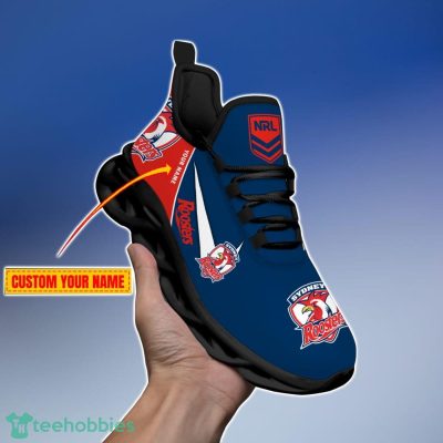 Sydney Roosters Personalized Name NRL Max Soul Shoes Gift Fans