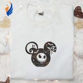 The Nightmare Before Christmas Jack Sally Skeleton X Mickey Embroidered Shirt Disney Halloween Embroidered Shirt Best Halloween Gifts For Family.jpg - demo10