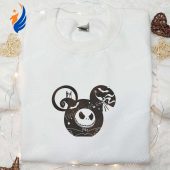 The Nightmare Before Christmas Jack Sally Skeleton X Mickey Embroidered Shirt Disney Halloween Embroidered Shirt Best Halloween Gifts For Family 6.jpg - demo10
