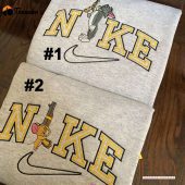 Tom And Jerry Nike Embroidered Sweatshirt| soulcals.com