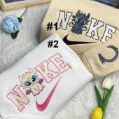 Toothless Night Fury And Light How To Train Your Dragon Disney Nike Embroidered Sweatshirts| soulcals.com