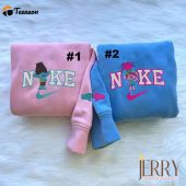 Trolls World Tour Poppy and Branch Couple Disney Nike Embroidered Sweatshirts| soulcals.com