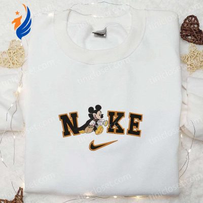 Spooky Vampire Costume Mickey Mouse x Nike Shirt Trick or Treat Sweatshirt Cute Halloween Hoodie | soulcals.com