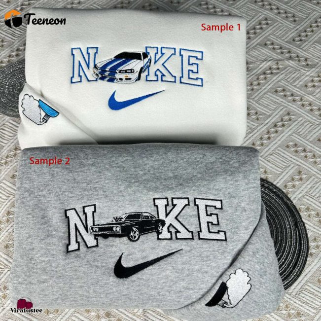Vintage Brian & Dom Nike Embroidered Sweatshirts, Perfect Nike Couple Embroidery Sweatshirts| soulcals.com